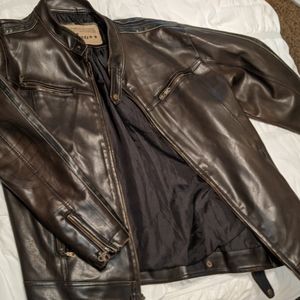 New Parts brown xl leather jacket